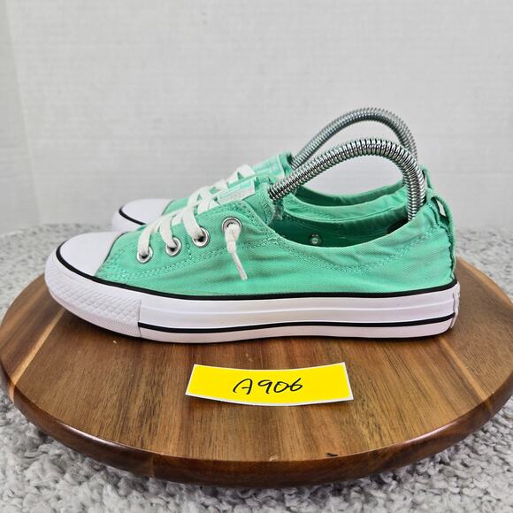 Converse CTAS Chuck All Star Shoreline Ox Green Glow Casual Sneakers Womens 7 - Picture 1 of 11
